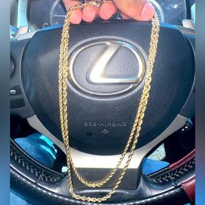 14k SOLID GOLD ROPE CHAIN !